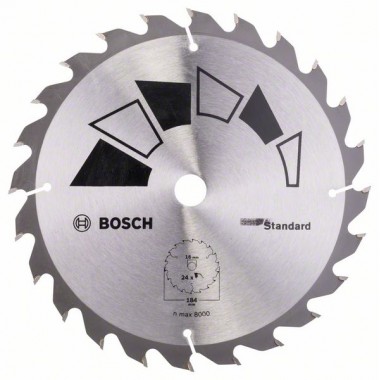 Пильный диск STANDARD 184x16x2,2 мм, 24 Bosch 2609256816