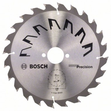 Пильный диск PRECISION 190x30x2,5 мм, 24 Bosch 2609256869