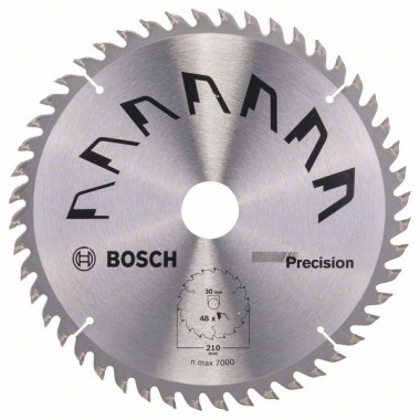 Пильный диск PRECISION 210x30x2,5 мм, 48 Bosch 2609256873