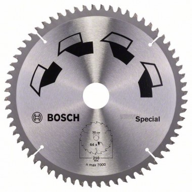 Пильный диск SPECIAL 210x30x2,5 мм, 64 Bosch 2609256893