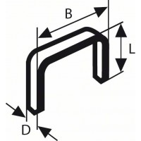 Скоба тип 53 12,0 мм Bosch 2609255822