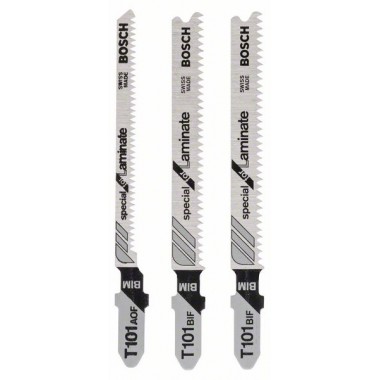 Набор из 3 пильных полотен T 101 BIF (2x); T 101 AOF Bosch 2608636429