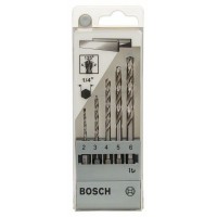 Набор из 5 сверл по металлу HSS-G, DIN 338 2; 3; 4; 5; 6 мм Bosch 2608595517