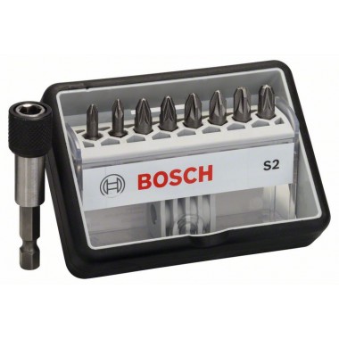 Набор Robust Line из 8+1 насадок-бит S Extra Hart 25 мм Bosch 2607002561