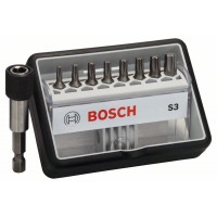 Набор Robust Line из 8+1 насадок-бит S Extra Hart 25 мм Bosch 2607002562