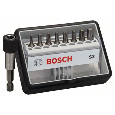 Набор Robust Line из 8+1 насадок-бит S Extra Hart 25 мм Bosch 2607002562