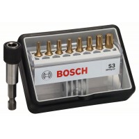 Набор Robust Line из 8+1 насадок-бит S Max Grip 25 мм Bosch 2607002576
