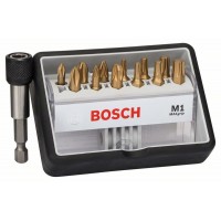 Набор Robust Line из 12+1 насадок-бит M Max Grip 25 мм Bosch 2607002577