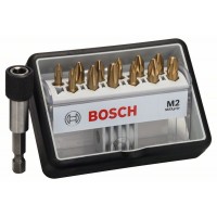 Набор Robust Line из 12+1 насадок-бит M Max Grip 25 мм Bosch 2607002578