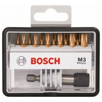 Набор Robust Line из 12+1 насадок-бит M Max Grip 25 мм Bosch 2607002579
