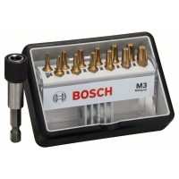 Набор Robust Line из 12+1 насадок-бит M Max Grip 25 мм Bosch 2607002579