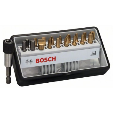 Набор Robust Line из 18+1 насадок-бит L Max Grip 25 мм  Bosch 2607002582