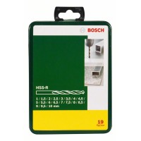 Набор сверл по металлу HSS-R, 19 шт. Bosch 2607019435