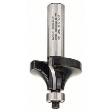 Карнизная фреза 12 мм, R1 12 мм, L 19 мм, G 70 мм Bosch 2608628471