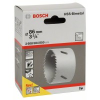 Коронка HSS-Bimetall со стандартным переходником 86 мм, 3 3/8' Bosch 2608584850