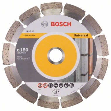 Алмазный диск Standard for Universal 180x22,23x2x10 мм Bosch 2608602194