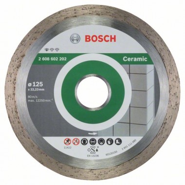 Алмазный диск Standard for Ceramic 125x22,23x1,6x7 мм Bosch 2608602202