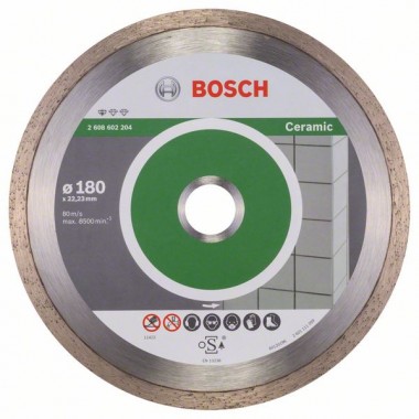 Алмазный диск Standard for Ceramic 180x22,23x1,6x7 мм Bosch 2608602204