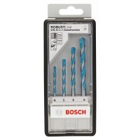 Набор Robust Line из 4 универсальных сверл CYL-9 Multi Construction 4; 5; 6; 8 мм Bosch 2607010521