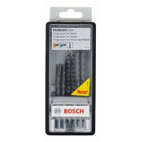 Набор из 6 пильных полотен Robust Line Progressor, с U-образным хвостовиком Bosch 2607010532