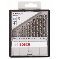 Набор из 13 сверл по металлу Robust Line HSS-G 135° Bosch 2607010538