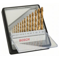 Набор из 13 сверл по металлу Robust Line HSS-TiN 135° Bosch 2607010539