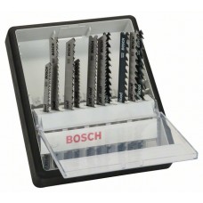 Набор из 10 пильных полотен Robust Line Wood Expert, с T-образным хвостовиком Bosch 2607010540