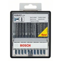 Набор из 10 пильных полотен Robust Line Metal Expert, с T-образным хвостовиком Bosch 2607010541