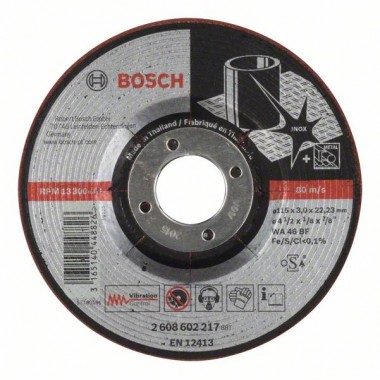 Полугибкий обдирочный круг WA 46 BF 115x3,0 мм Bosch 2608602217