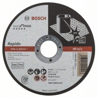 Отрезной круг прямой Best for Inox - Rapido Long Life A 60 W BF 41 125x22,23x1,0 мм Bosch 2608602221