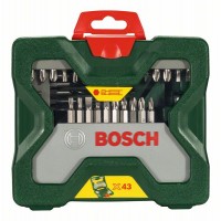 Набор X-Line из сверл с шестигранным хвостовиком и бит из 43 предметов Bosch 2607019613