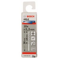Сверло по металлу HSS-G DIN 338 1,1x14x36 мм Bosch 2608585467