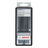 Набор из 6 пильных полотен Robust Line Metal Profile, с T-образным хвостовиком Bosch 2607010573