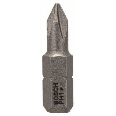 Бита PH1, 25 мм, шестигранный хвостовик 1/4', ISO 1173 C6.3, Extra-Hart PH1 25мм Bosch 2608521218