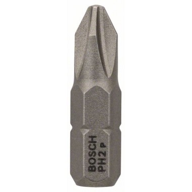 Бита PH2, 25 мм, шестигранный хвостовик 1/4', ISO 1173 C6.3, Extra-Hart PH2 25мм Bosch 2608521219