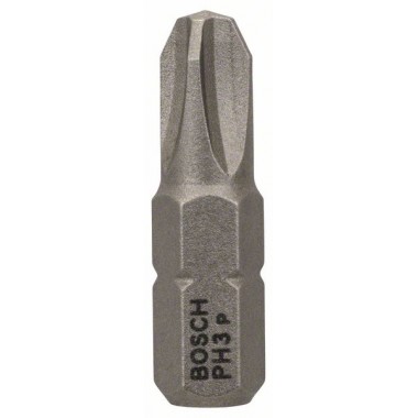 Бита PH3, 25 мм, шестигранный хвостовик 1/4', ISO 1173 C6.3, Extra-Hart PH3 25мм Bosch 2608521220