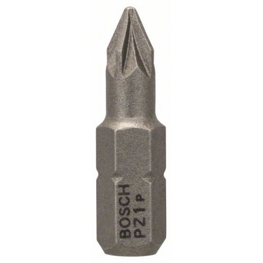 Бита PZ1, 25 мм, шестигранный хвостовик 1/4', ISO 1173 C6.3, Extra-Hart PZ1 25мм Bosch 2608521221