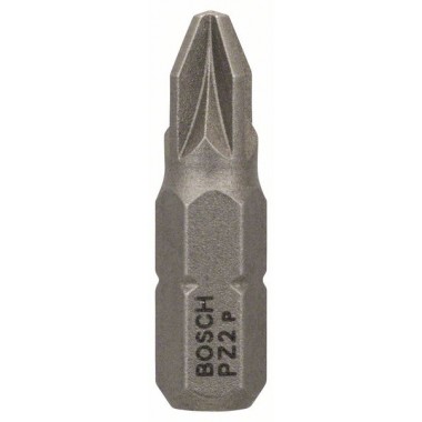 Бита PZ2, 25 мм, шестигранный хвостовик 1/4', ISO 1173 C6.3, Extra-Hart PZ2 25мм Bosch 2608521222