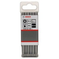 Бита PZ2, 51 мм, шестигранный хвостовик 1/4', ISO 1173 C6.3, Extra-Hart PZ2 51мм Bosch 2608521249