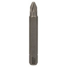 Бита PZ2, 51 мм, шестигранный хвостовик 1/4', ISO 1173 C6.3, Extra-Hart PZ2 51мм Bosch 2608521249