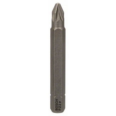 Бита PZ2, 51 мм, шестигранный хвостовик 1/4', ISO 1173 C6.3, Extra-Hart PZ2 51мм Bosch 2608521249