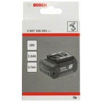 Аккумулятор 18 В Standard Duty (SD), 2,6 Ah, Li-Ion, GBA M-C Bosch 2607336092