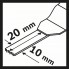 Погружное пильное полотно BIM AIZ 10 AB Wood and Metal 10x20 мм Bosch 2608661641