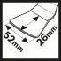 Шабер HCS ATZ 52 SC жёсткий 52x26 мм Bosch 2608661646