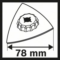 Шлифпластина Carbide-RIFF AVZ 78 RT2 78 мм Bosch 2608661648