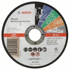 Отрезной круг прямой Rapido Multi Construction ACS 46 V BF 125x1,6 мм Bosch 2608602383