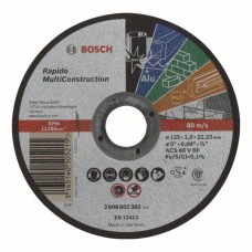 Отрезной круг прямой Rapido Multi Construction ACS 60 V BF 125x1,0 мм Bosch 2608602385