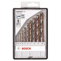 Набор из 10 сверл по металлу Robust Line HSS-Co (1-10 мм) Bosch мм Bosch 2607019925
