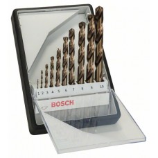 Набор из 10 сверл по металлу Robust Line HSS-Co (1-10 мм) Bosch мм Bosch 2607019925