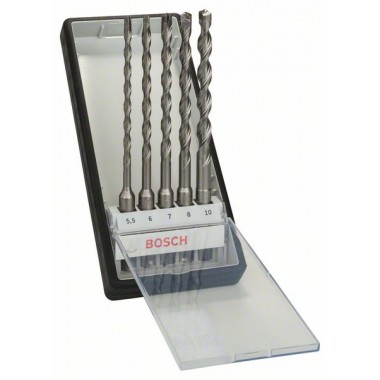 Набор Robust Line из буров SDS-plus-7 (5,5; 6; 7; 8; 10 мм) Bosch 2607019933
